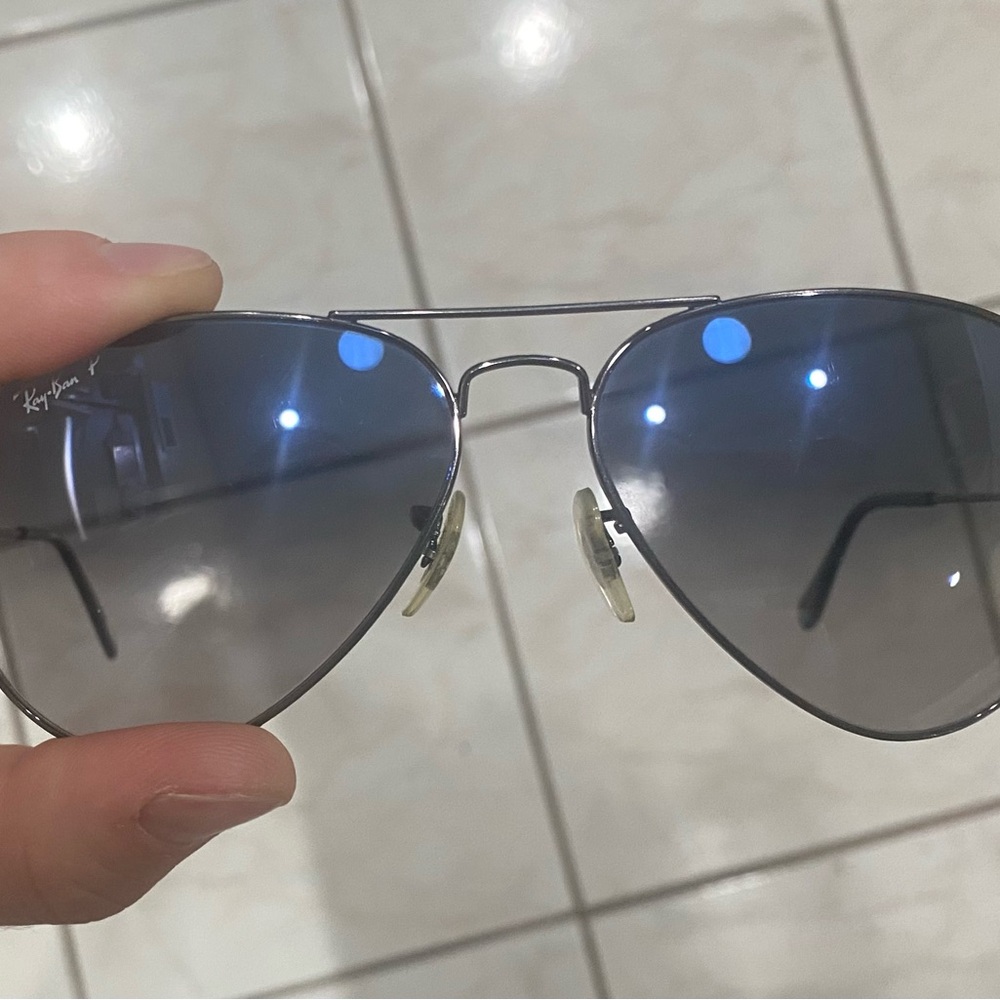 Ray-ban polarized aviator gradient 135 3F sunglasses